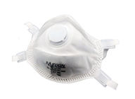 Máscara Valved del respirador del color blanco, respirador N95 con la válvula de la exhalación proveedor