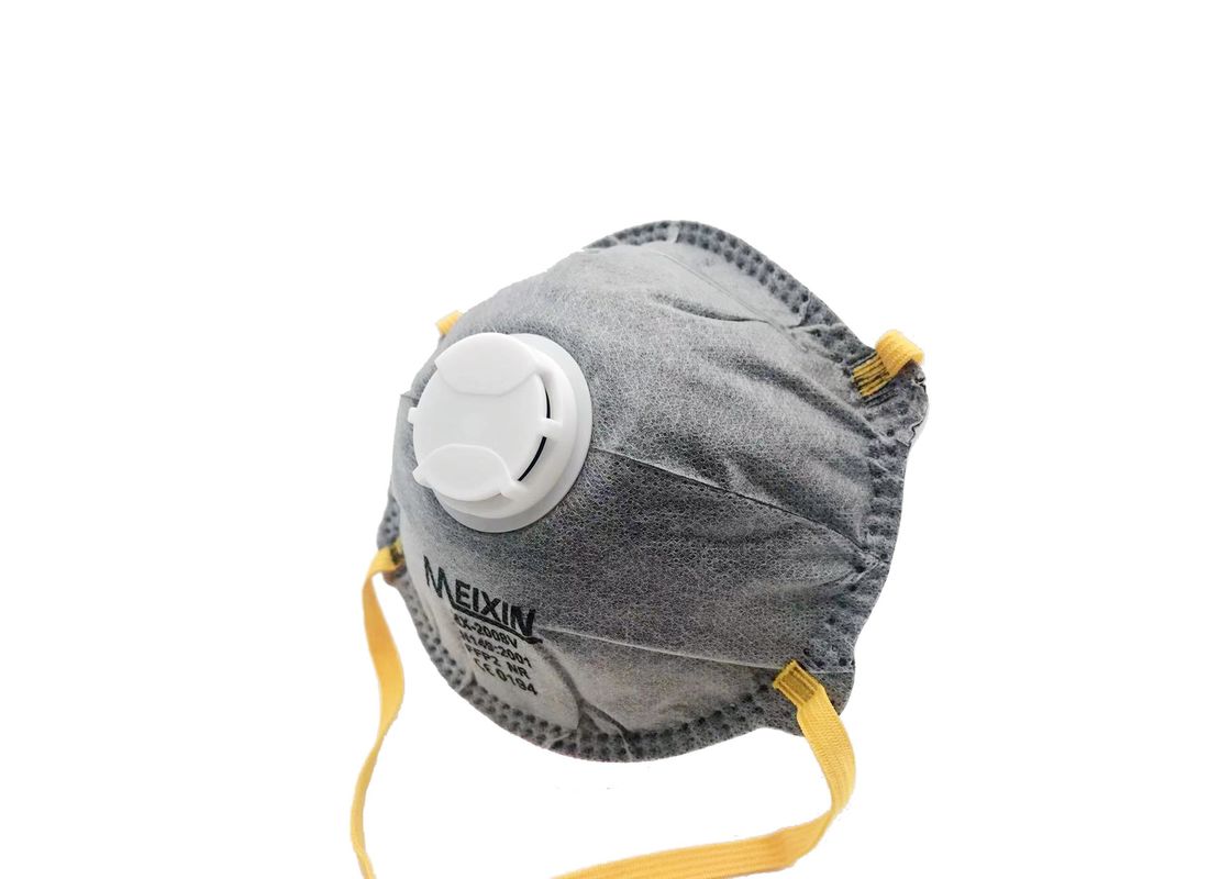 Banda plana del oído de la máscara anti de la contaminación de 3 capas respirable con el filtro del carbono proveedor