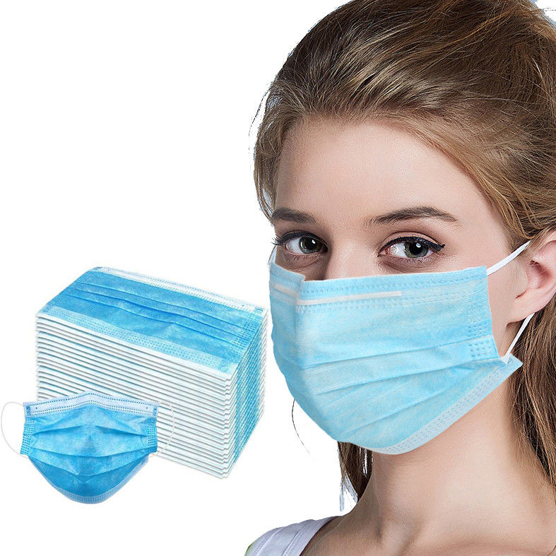 Azul mascarilla disponible de 3 capas/máscara disponible de la boca con gancho proveedor