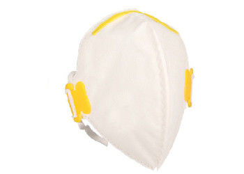 Máscara de polvo plegable disponible blanca, máscaras de polvo del grado de FFP hipoalérgicas proveedor